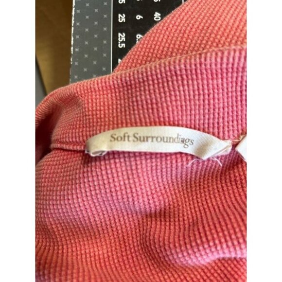 Soft Surroundings Jessi Tee Pullover T-Shirt Dolman Short Sleeve Pink Sz XS - Picture 7 of 9